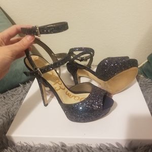 Sam Edelman Navy Blue Stiletto's 6.5